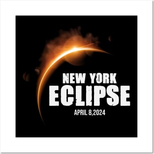 New York Eclipse April 8 2024 Posters and Art